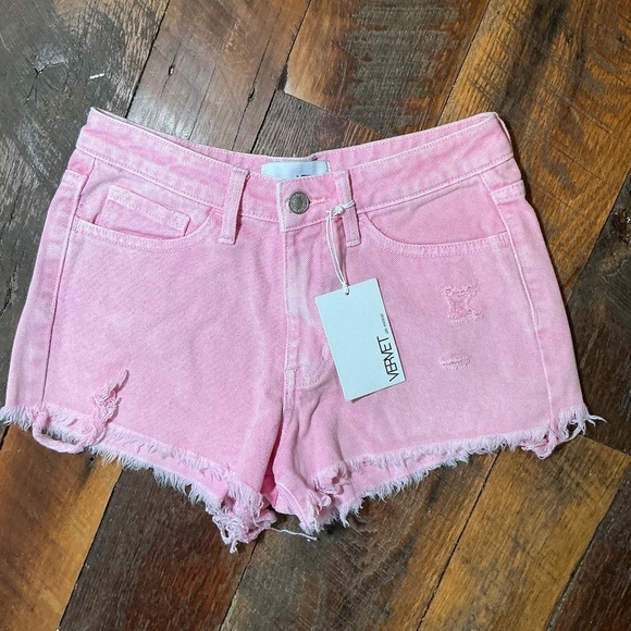 Vervet Pink Cut-off Denim Shorts NWT SZ XS - Picture 1 of 4